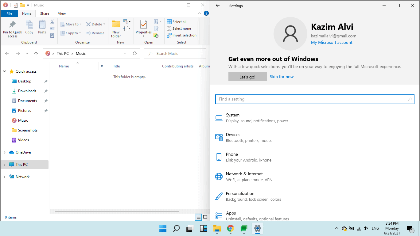 split screen windows 11