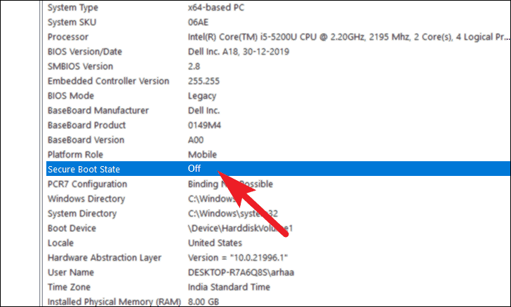 How To Enable Secure Boot On A Windows 10 Pc The Microsoft Windows11 1745