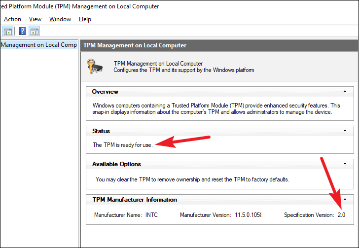 tpm version 2.0 and secure boot