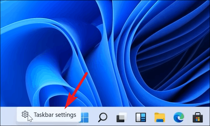 go to taskbar settings in taskbar align left on Windows 11