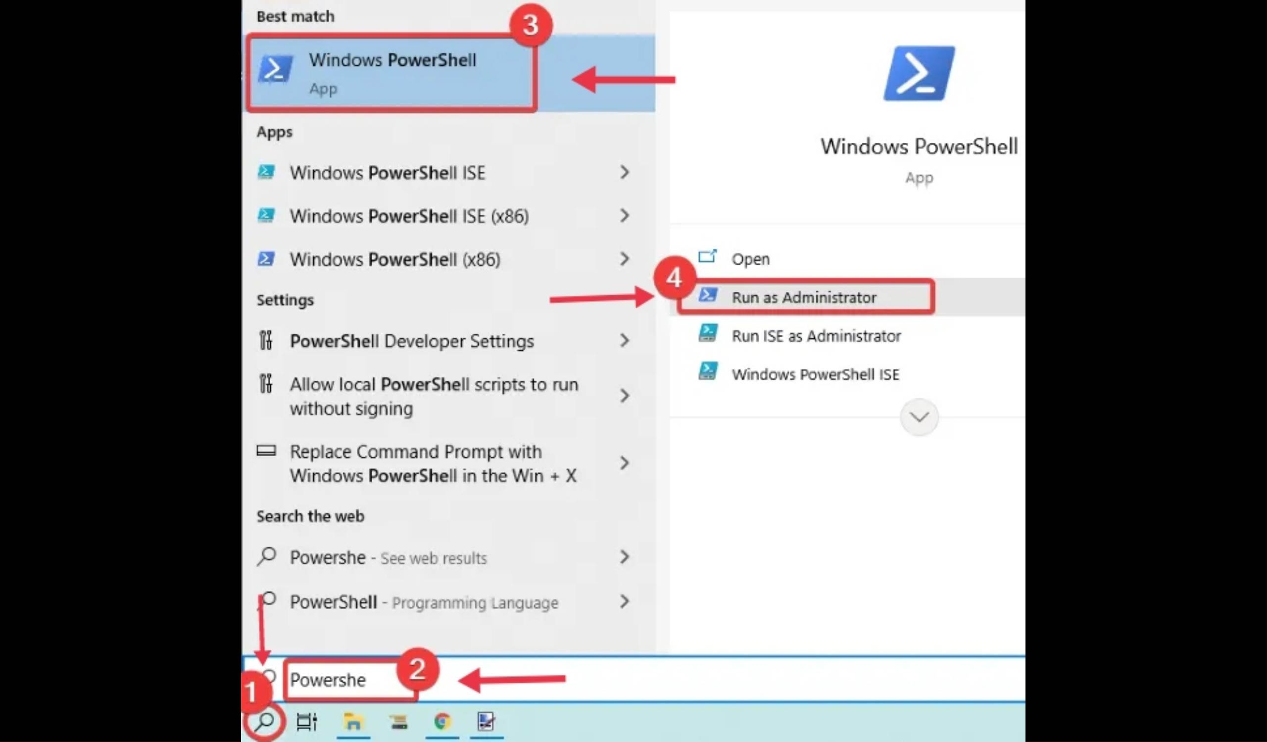 Open Powershell