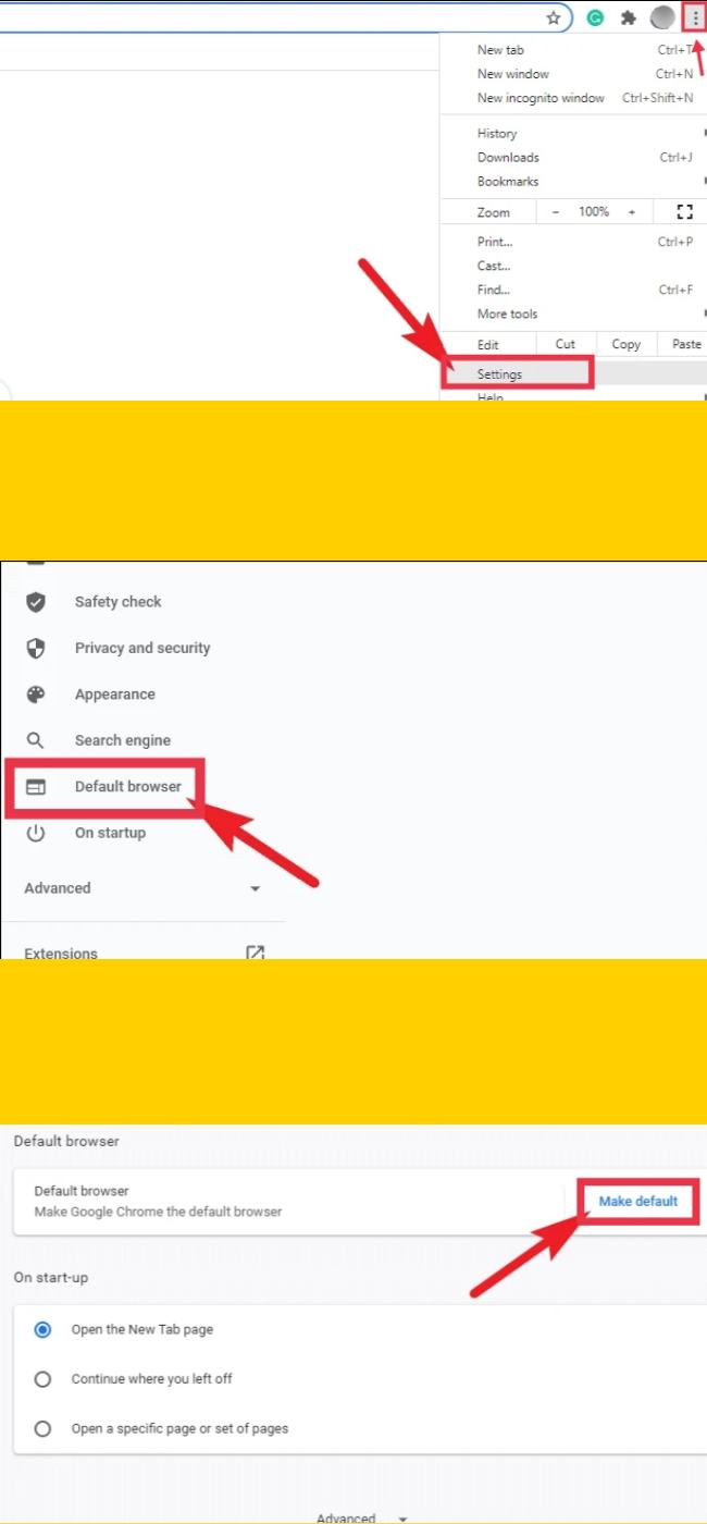 Set Chrome as the default browser in Windows 11 using Chrome Settings