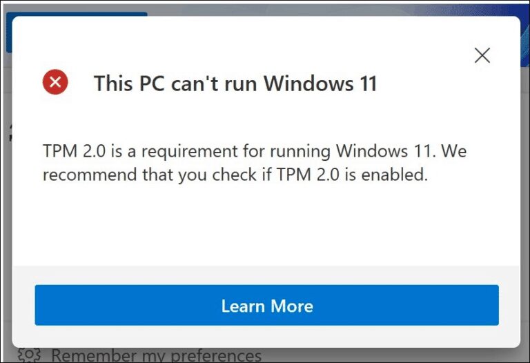 How To Fix “this Pc Cant Run Windows 11” Error The Microsoft Windows11 6206