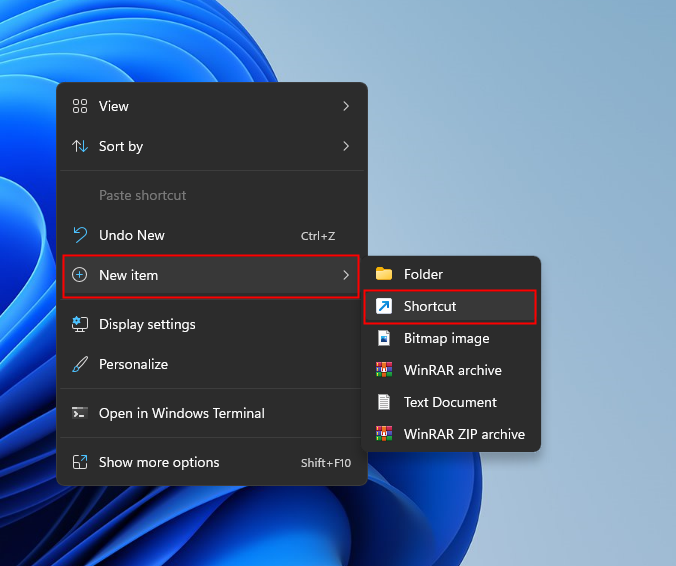 resetting desktop shortcuts windows 11