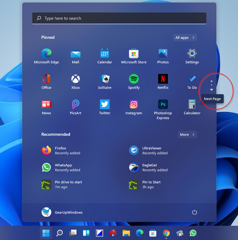 pin app to start menu windows 10