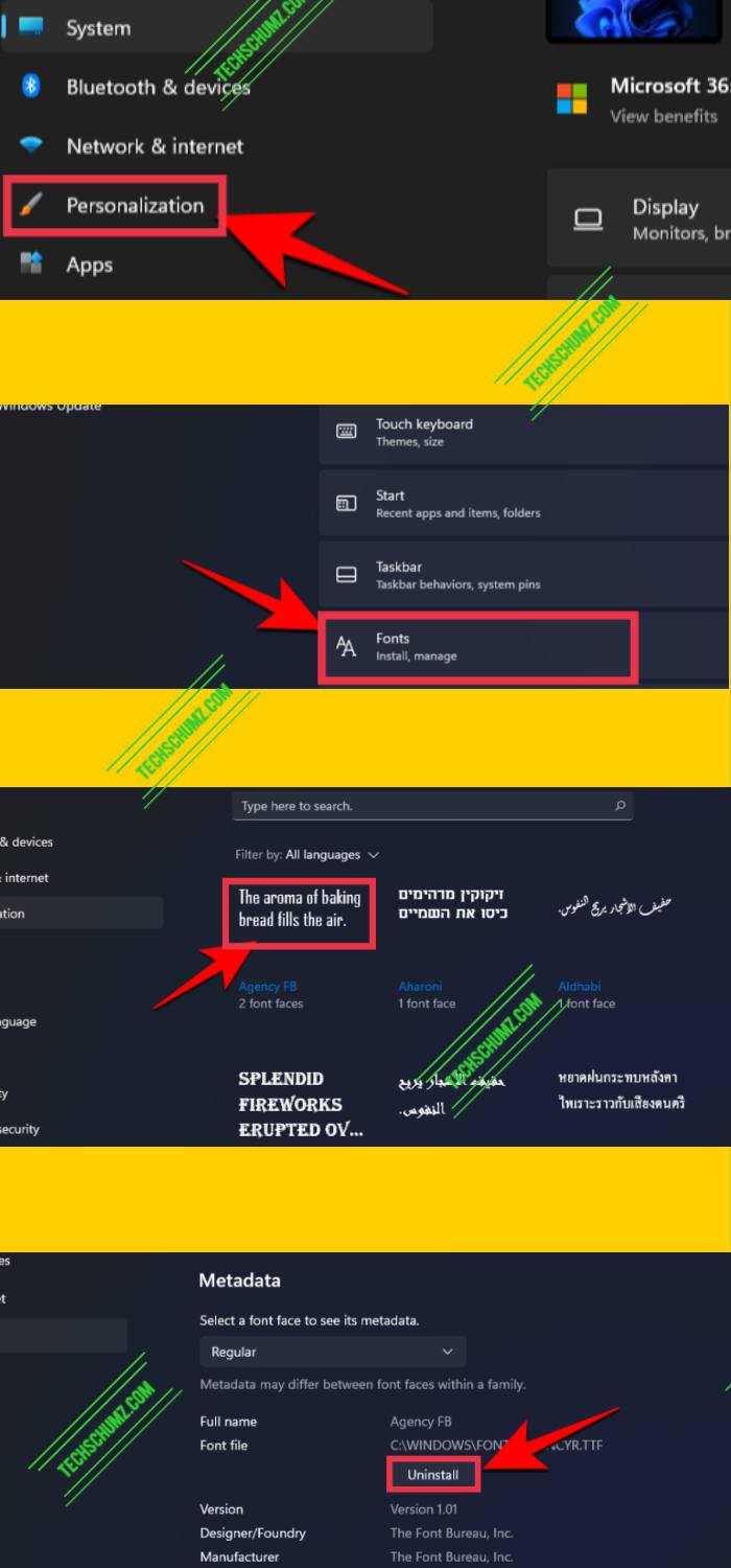 Remove fonts in Windows 11 (step-by-step instructions)