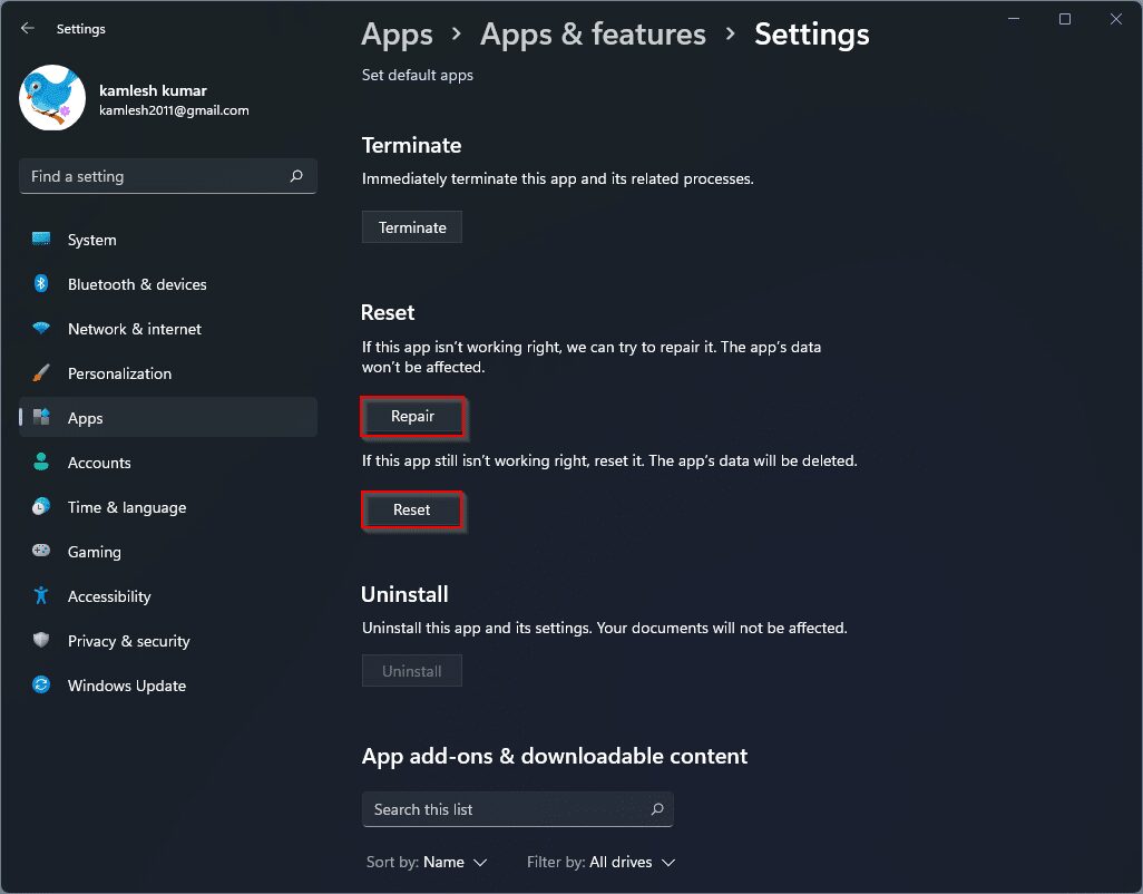 Settings app not working in Windows 11, how to reset it? - The