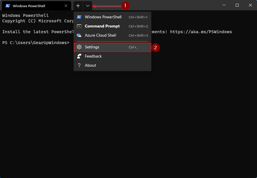 windows 11 set command prompt as default