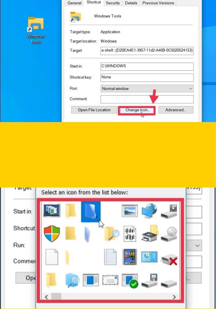 Change the Windows Tools Icon