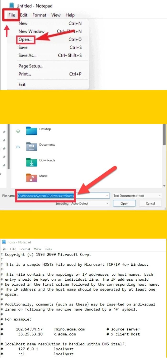 Change your hosts file on Windows 11