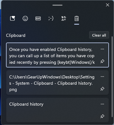 clipboard for anysend