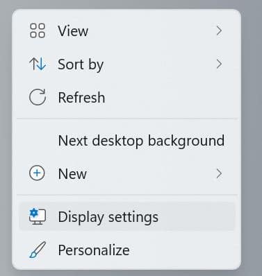 change screen resolution in Windows 11 pic1