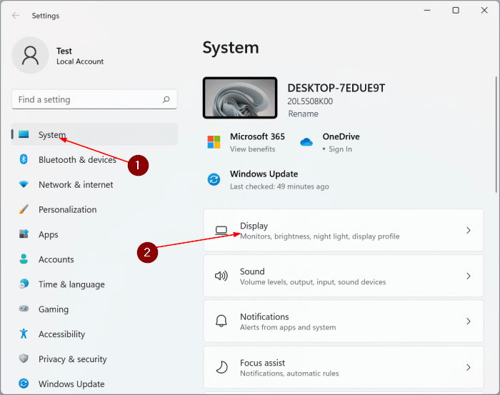 change screen resolution in Windows 11 pic6.1