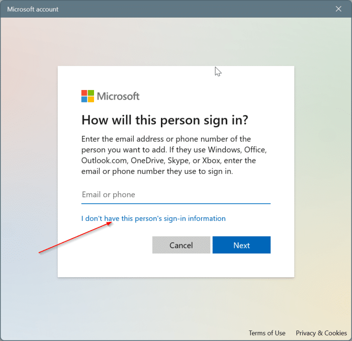 create a local user account in Windows 11 pic3