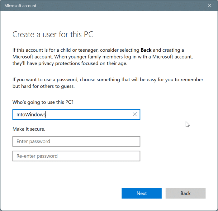 create a local user account in Windows 11 pic5