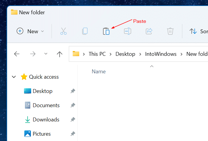 cut copy paste in Windows 11 pic5
