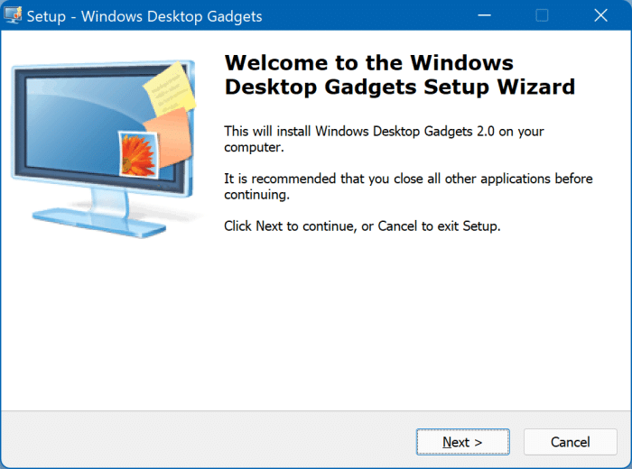 desktop gadgets in Windows 11 pic1