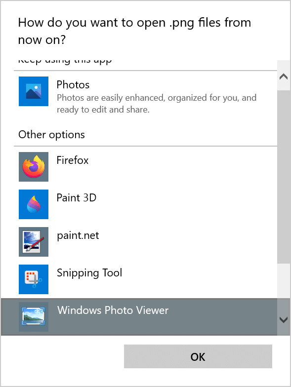 enable Windows photo viewer in Windows 11 pic10