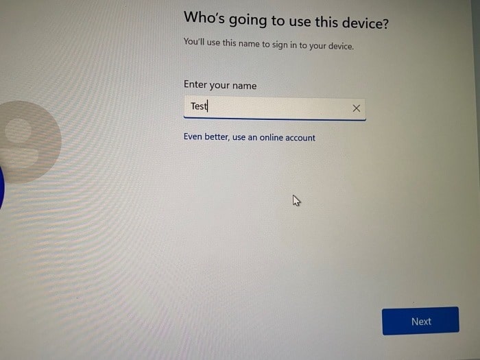 install Windows 11 without a Microsoft account pic1