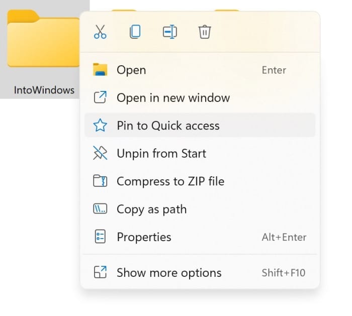 pin a folder to the start menu in Windows 11 pic4