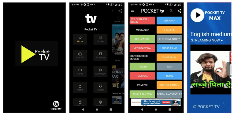 Pocket-tv-app-screenshots