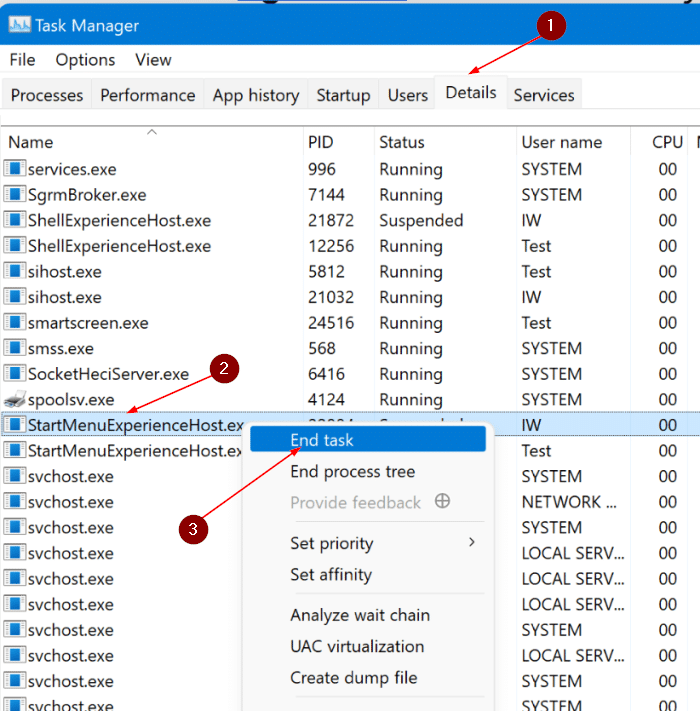 restart the start menu in Windows 11 pic4