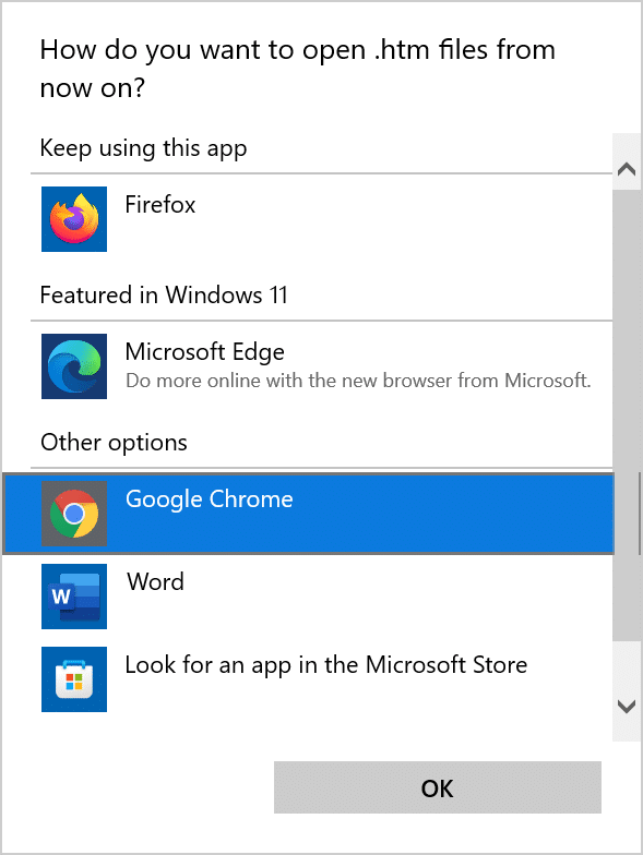 set Chrome as deaf on Windows 11 pic4