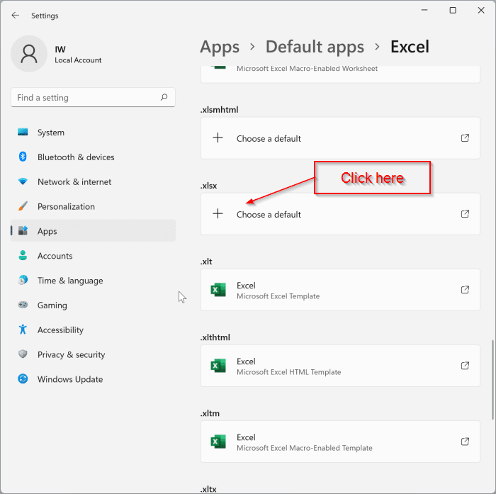 set Word and Excel as default in Windows 11 pic9