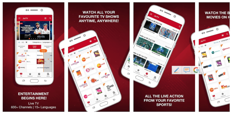 jiotv app features