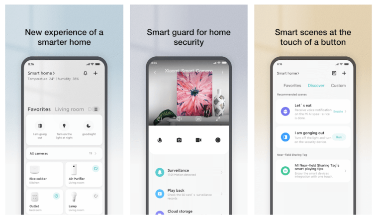 mi-home app features