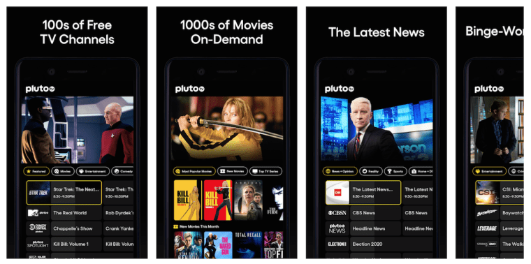 pluto-tv app features
