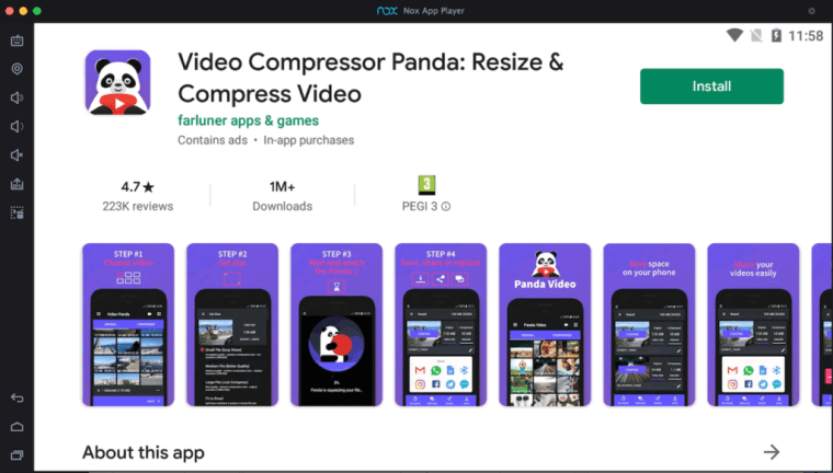 video-compressor-panda-on-pc-via-android-emulator