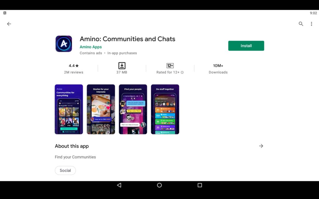 Install Amino App for PC