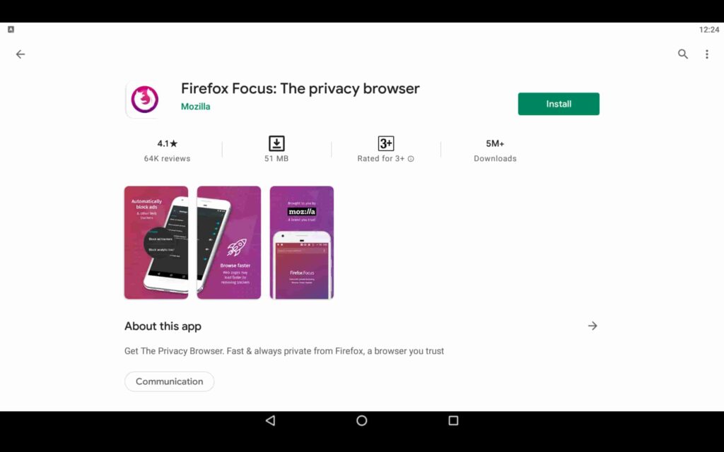 Install Firefox Focus on PC