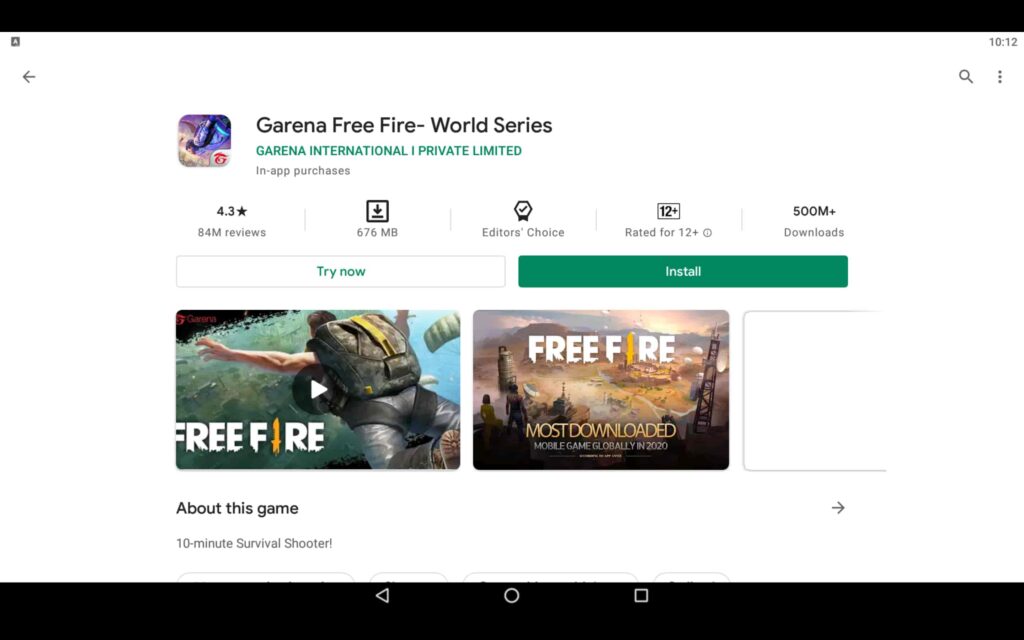 Install Free Fire on PC