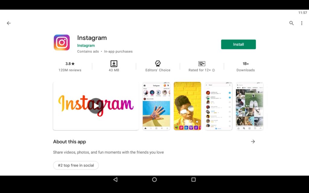 Install Instagram on PC