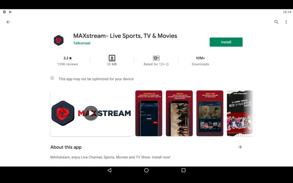 Install MAXstream on PC