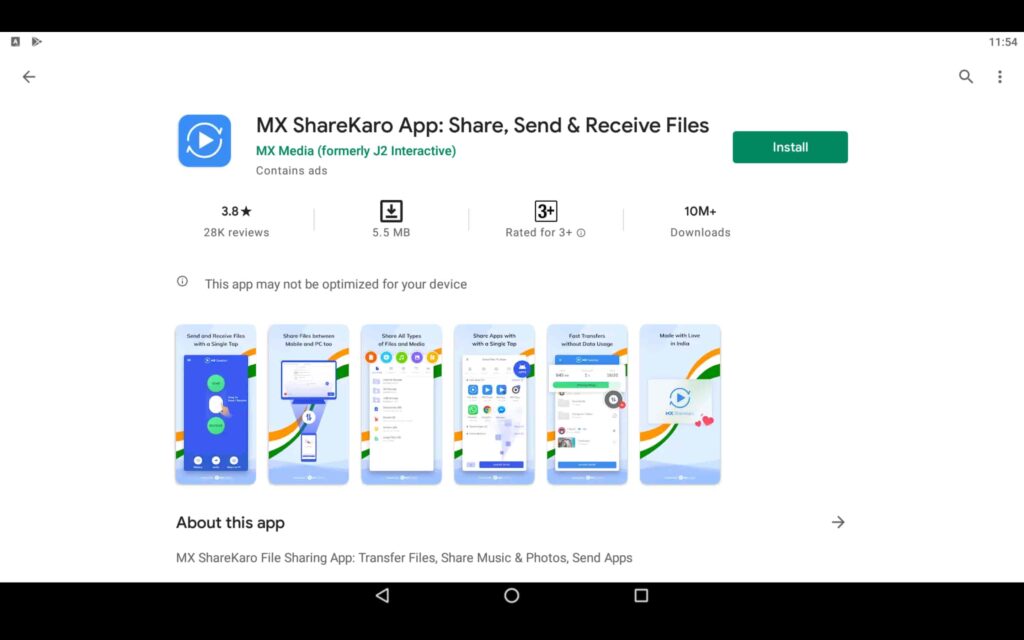 Install MX ShareKaro on PC