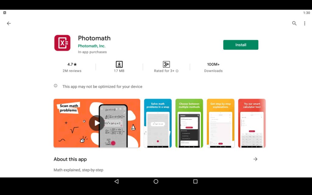 Install Photomath on the computer