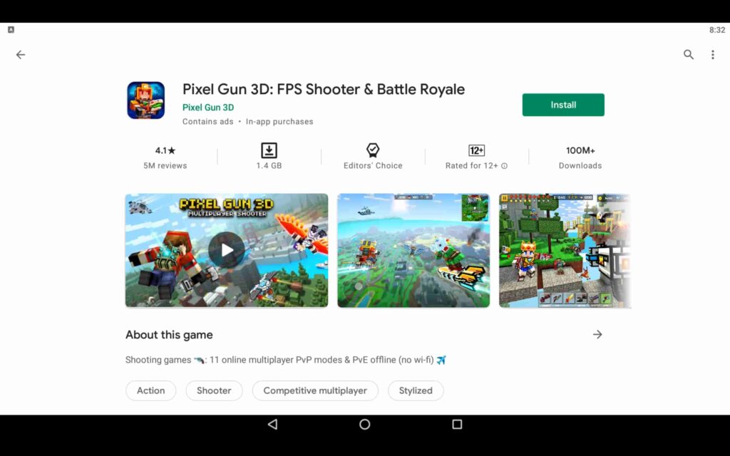 Install Pixel Gun 3D on PC