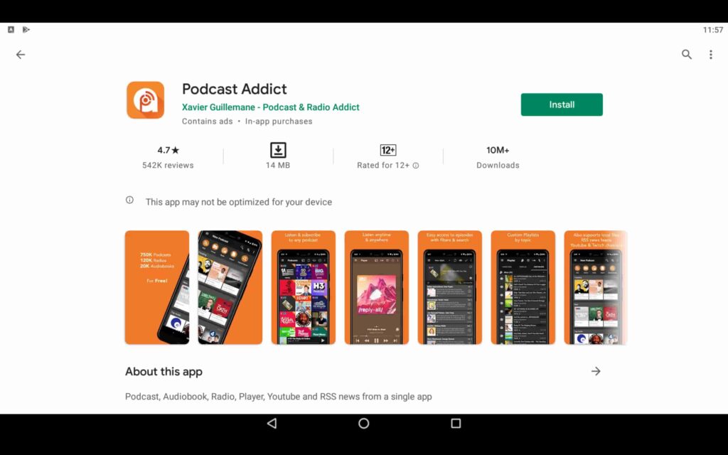 Install Podcast Addict on PC