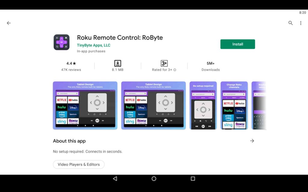 Install the Roku app on PC