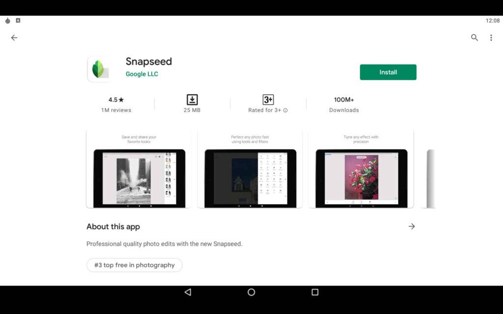 Install Snapseed on PC