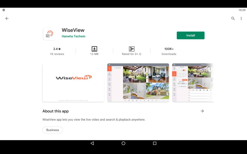 Install WiseView app on PC