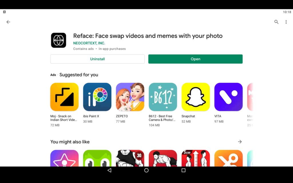 Open Face Swap App