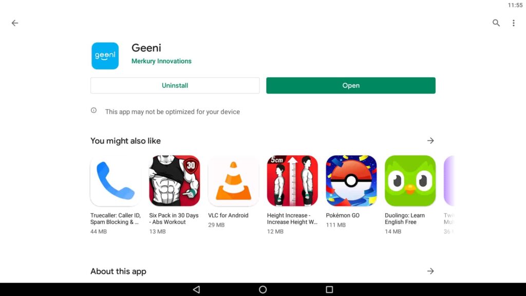 Open the Geeni app for PC
