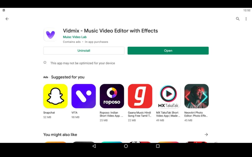 Open the Video Editor app