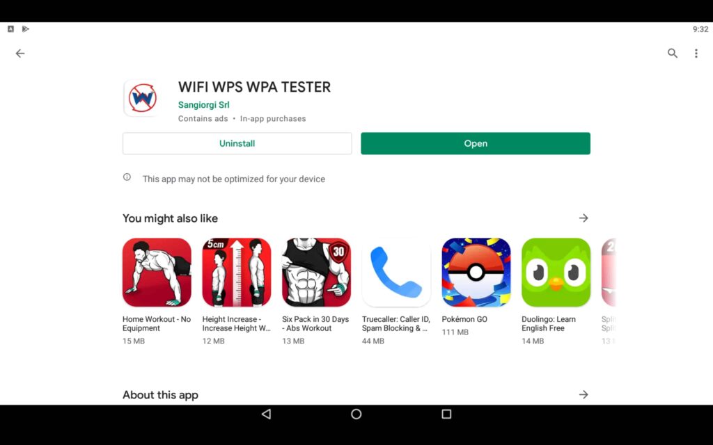 Open Wi-Fi app