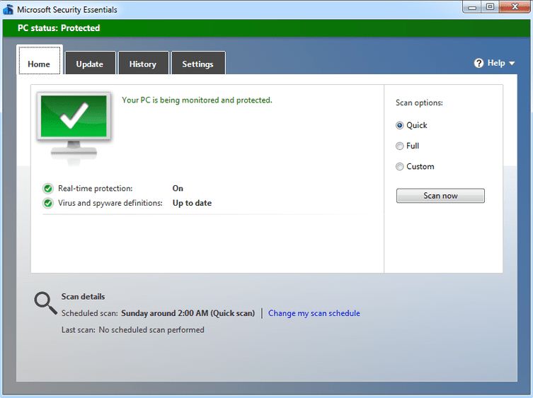 Latest version of Microsoft Security Essentials