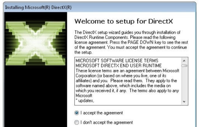 Installing DirectX 11